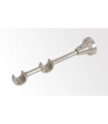 Držiak dvojitý satin nickel Ø16 mm