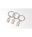 Krúžok so štipcom kus satin nickel  Ø16 mm