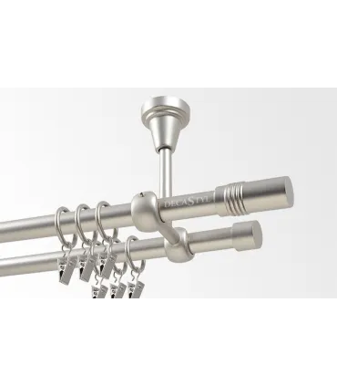 Satin nickel Ø 16 mm - Cylinder
