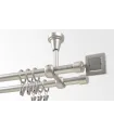Kovová garniža Satin nickel Ø 16 mm - Saturn