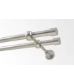 Kovová garniža Satin nickel Ø 16 mm - Pullo