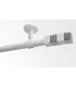 Jednoducha biela leskla Ø19 mm- Kvadrat