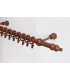 Garniža drevená Ø28mm orech