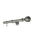 Satin nickel Ø 25 mm - koncovka Palacio tyč hladká