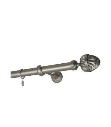 Satin nickel Ø 25 mm - koncovka Odeon tyč hladká