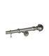 Satin nickel Ø 25 mm - koncovka Boston tyč hladká
