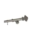 Kovová garniža Satin nickel Ø 25 mm - koncovka Verdi tyč hladká