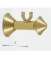 Art Deco držiak jednoduchý hladky diam.20mm
