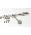 Kovová garniža Satin nickel Ø 19 mm - Cylinder