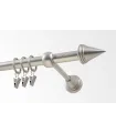Kovová garniža Satin nickel Ø 19 mm - Stizok inner