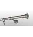 Kovová garniža Satin nickel  Ø 19 mm - Koloseo