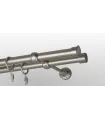 Kovová garniža Satin nickel Ø 19 mm - Duo