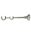 Držiak dvojitý satin nickel  Ø25/19 mm kus