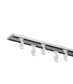 Stropný hliníkový dvojitý komplet MD inox