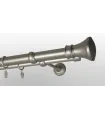 Kovová garniža Satin nickel Ø 25/19 mm - Koloseo