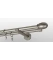 Kovová garniža Satin nickel Ø 19mm koncovka - Beluno