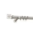 Kovová garniža Satin nickel Ø 16 mm - Saturn držiaky simple