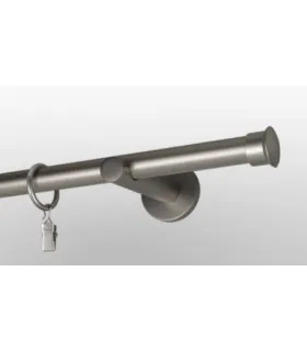 Satin nickel Ø 19mm- Duo Držiak jednoduchý simple