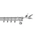 Satin nickel Ø 19 mm - List willow