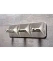 Trojitý nerezový vešiak N011