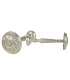 Rozeta (knob) kovova satin