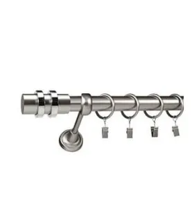 Satin nickel Ø 25 mm - koncovka Neapol tyč hladká