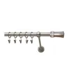 Satin nickel Ø 19 mm - Pluton Crystal