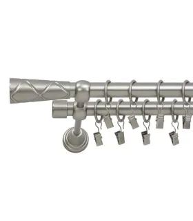 Satin nickel Ø 19 mm - Trapezium