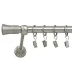 Satin nickel Ø 25 mm - koncovka Capri tyč hladká