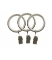Krúžok tichy so štipcom 1 kus satin nickel  Ø25 mm