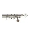 Satin nickel Ø 19 mm - Crystal Gula