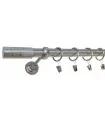 Efekt-nerezová oceľ  Ø 25 mm - koncovka Cylinder gladky tyč hladká