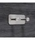 Dvojitý samolepiaci vešiak Inox N008