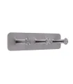 Trojitý samolepiaci vešiak Inox N010