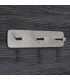 Trojitý samolepiaci vešiak Inox N011