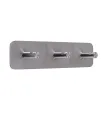 Trojitý samolepiaci vešiak Inox N011