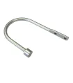 Hák kovový satin nickel k záclonám 1ks