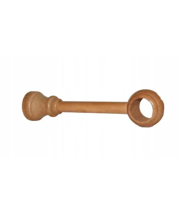 Drevená konzola na závesy 28 mm jednoduchý svetlý dub