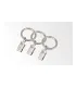 Krúžok so štipcom kus satin nickel  Ø19 mm