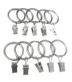 Krúžok so štipcom satin nickel  Ø19mm, balenie 10ks