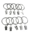 Krúžok so štipcom satin nickel  Ø16mm, balenie 10ks