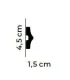 Dekoratívna lišta na stenu MD026 200 x 4.5 x 1.5 cm Mardom