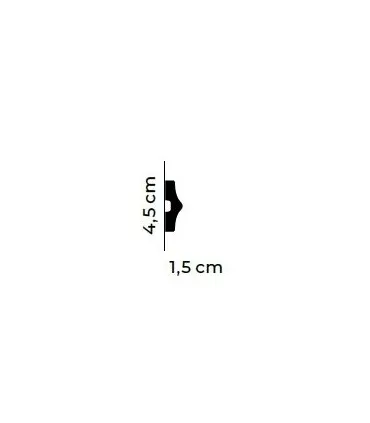 Dekoratívna lišta na stenu MD026 200 x 4.5 x 1.5 cm Mardom
