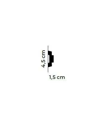 Dekoratívna lišta na stenu MD317 200 x 4.5 x 1.5 cm Mardom
