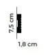 Dekoratívna lišta na stenu MDD412 200 x 7.5 x 1.8 cm Mardom