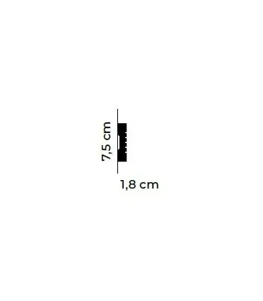 Dekoratívna lišta na stenu MDD412 200 x 7.5 x 1.8 cm Mardom