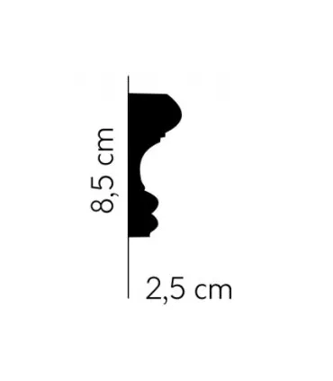 Dekoratívna lišta na stenu MDD311 200 x 8.5 x 2.5 cm Mardom