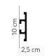 Dekoratívna lišta na stenu QL017 200 x 10 x 2.5 cm Mardom - vhodná pre LED podsvietenie