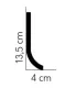 Dekoratívna lišta na stenu QS011 200 x 13.5 x 4 cm Mardom - vhodná pre LED podsvietenie