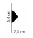 Dekoratívna lišta na stenu MDC252 200 x 5.4 x 2.3 cm Mardom